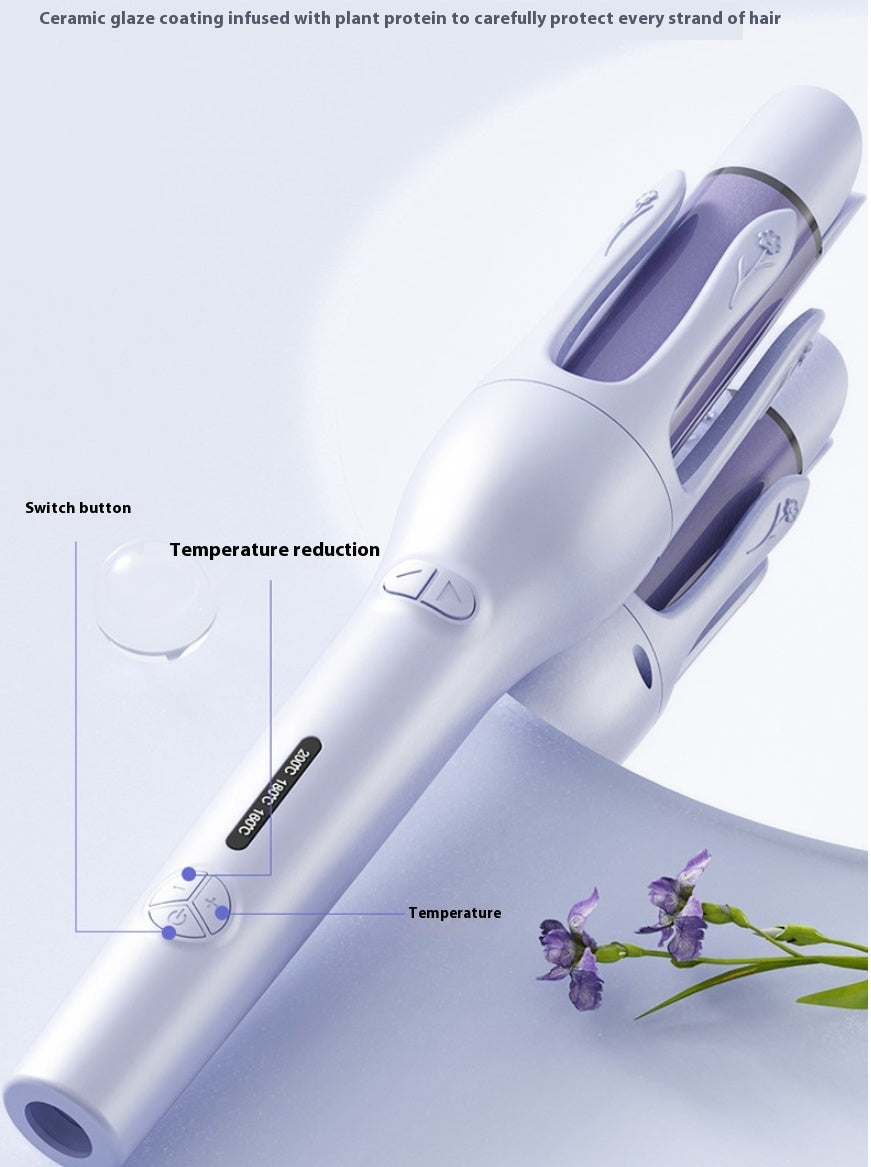 2-in-1 Automatic Hair Curler Straightener, Ceramic Fast Heat