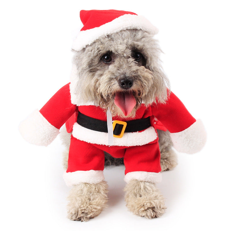 Pet Christmas Standing Costume for Dogs and Cats