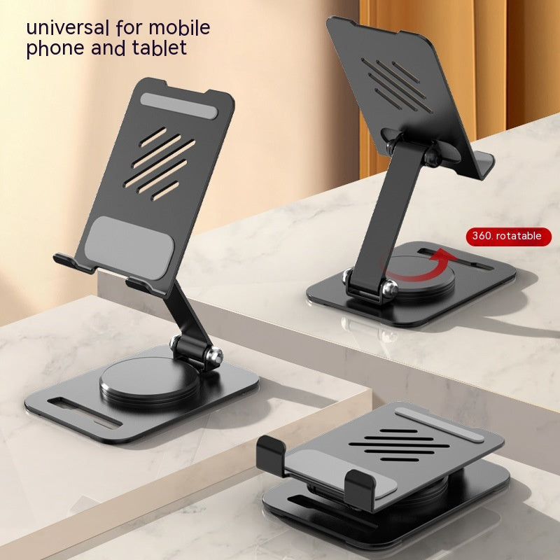 360 Degree Rotating Metal Desk Phone Holder Stand, Adjustable
