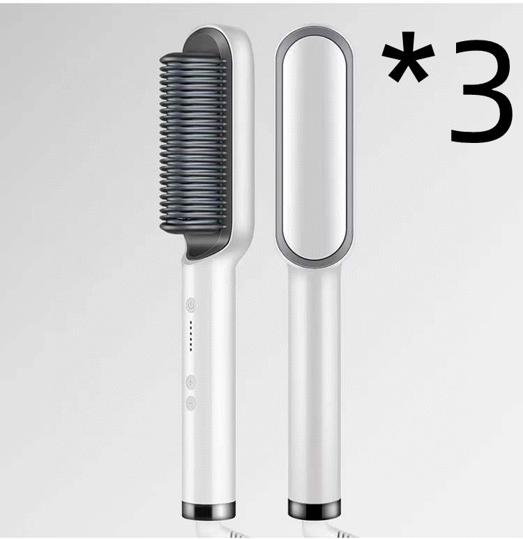 2 In 1 Hair Straightener Comb With Negative Ion And Curling