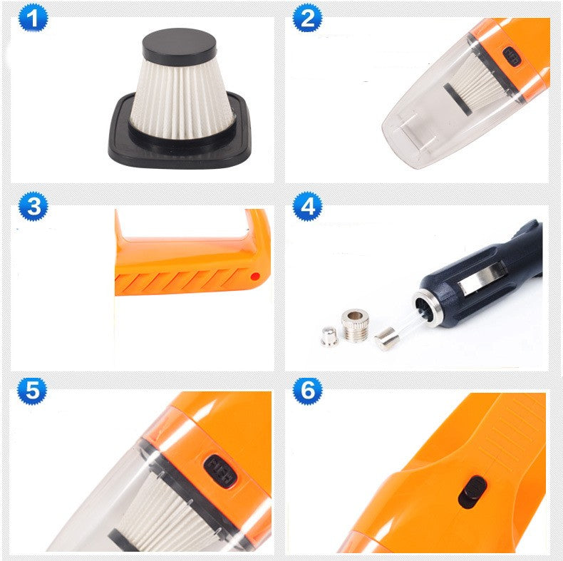 120W Car Vacuum Cleaner, DC 12V Handheld for Cars
