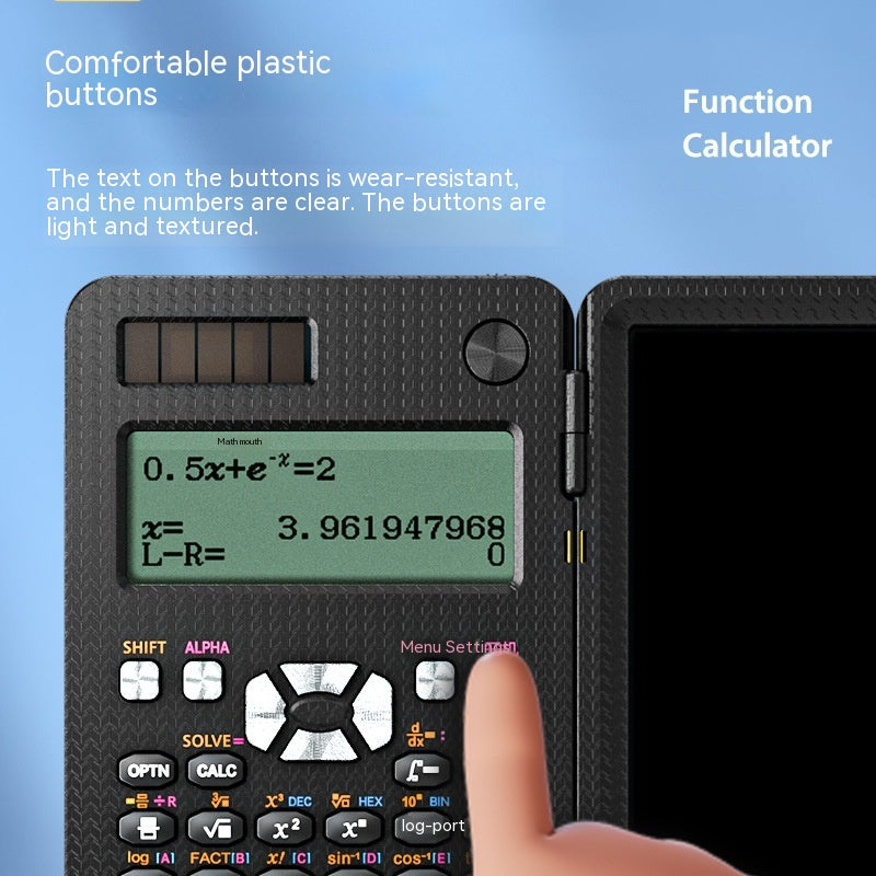2 In 1 Foldable Scientific Calculator With Handwriting Tablet