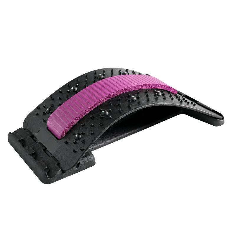 Adjustable Back Stretcher with Massage Points for Waist and Neck