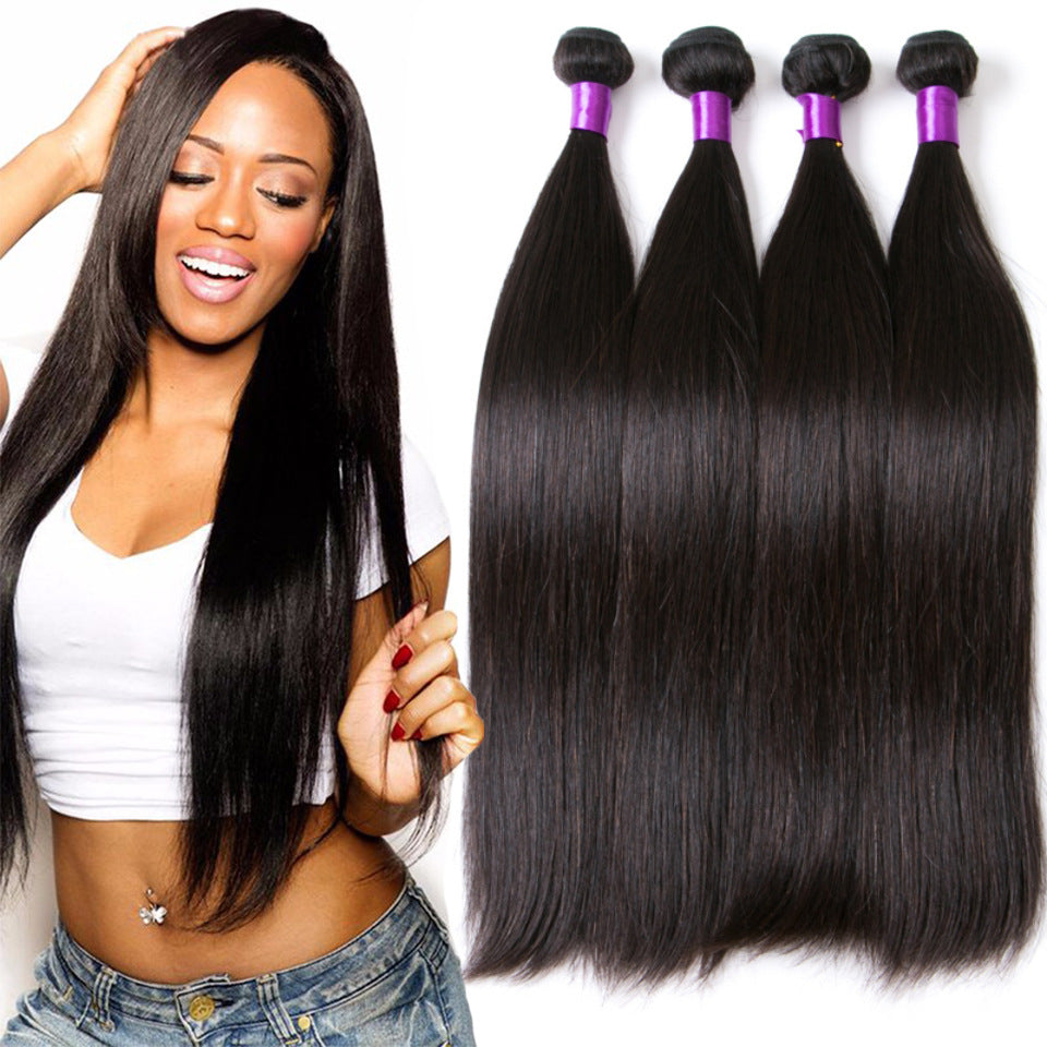 Brazilian Straight Human Hair Extensions, Soft Smooth 8 to 30 Inch