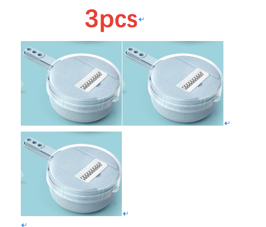 8 In 1 Mandoline Vegetable Slicer With Strainer And Peeler