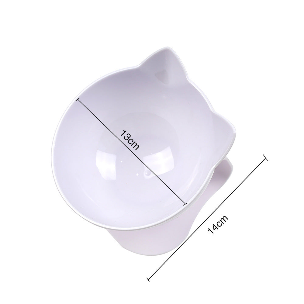 Kitten Raised Pet Bowl With Neck-Friendly Tilted Design