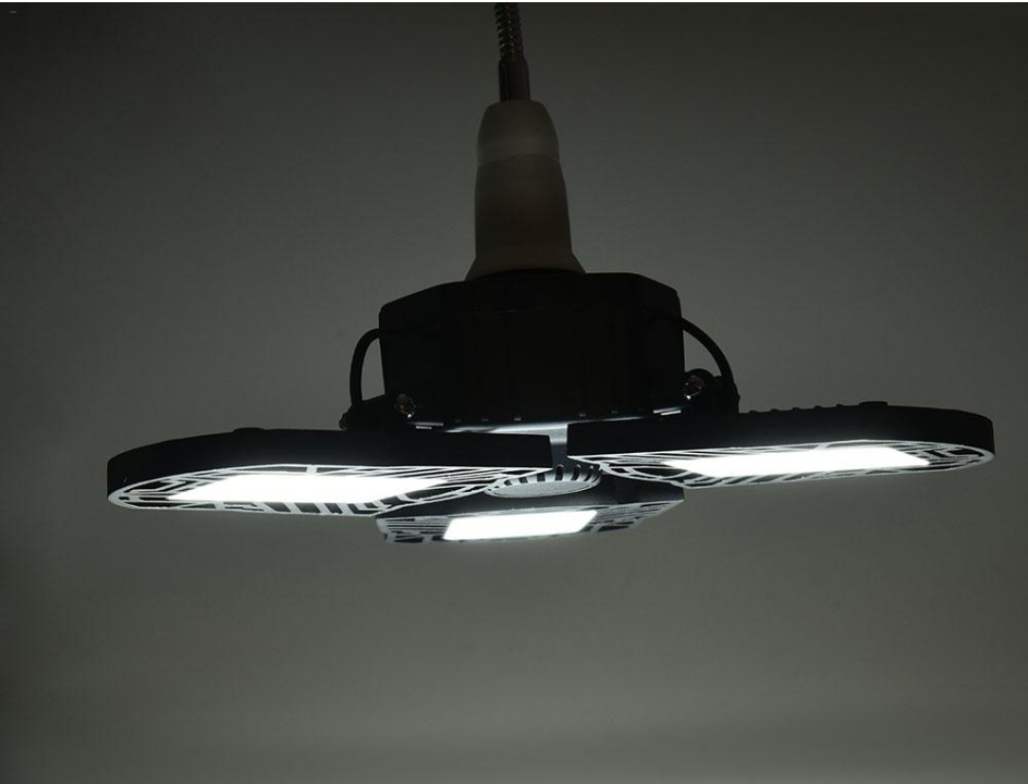 Deformable Garage Light 60W LED Radar Sensor for Warehouse and Home