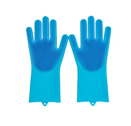 Silicone Heat-Resistant Scrubbing Gloves For Kitchen Cleaning