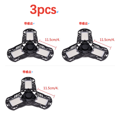 Deformable Garage Light 60W LED Radar Sensor for Warehouse and Home
