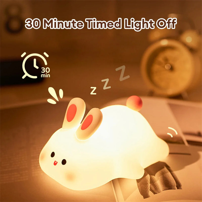 Cute Silicone Touch Night Light for Kids with Soft Squishy Finish