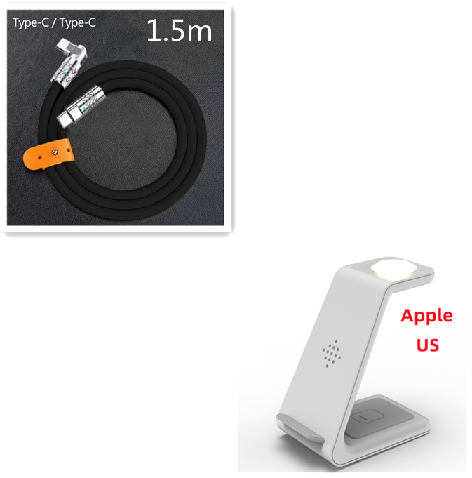 3-in-1 Wireless Charging Station Stand for Phones, Watch and Earbuds