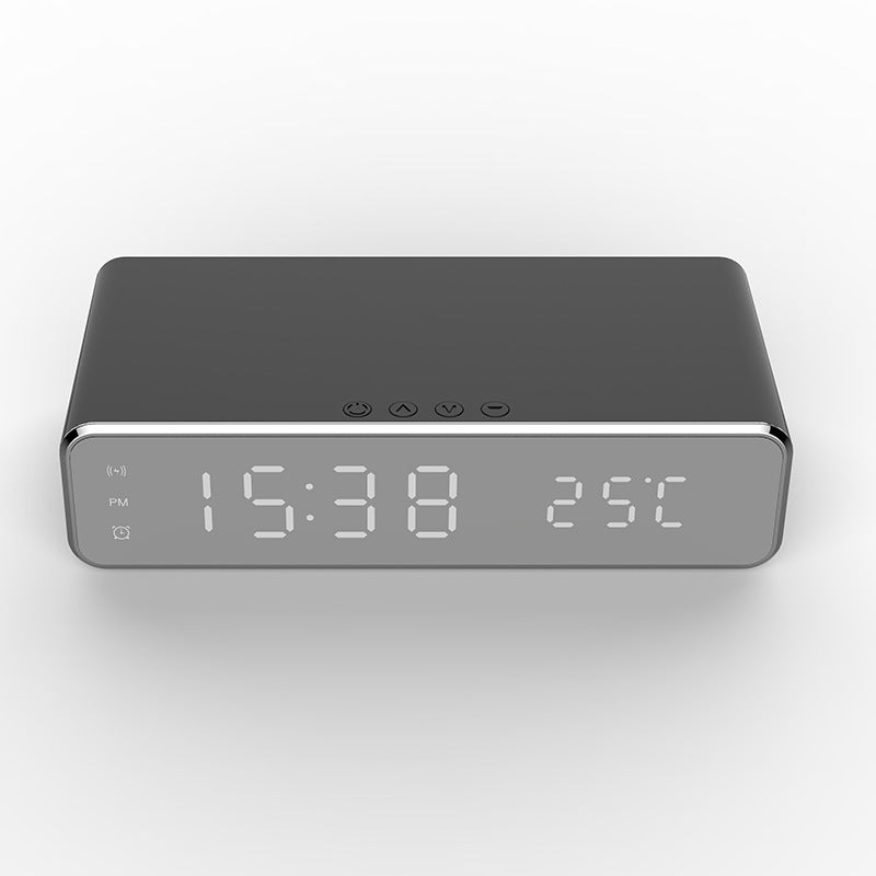LED Digital Alarm Clock with Wireless Phone Charger for Bedside
