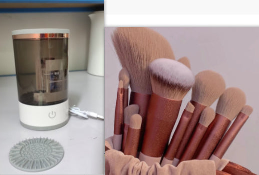 Electric Makeup Brush Cleaner With USB Charging, Automatic Spin