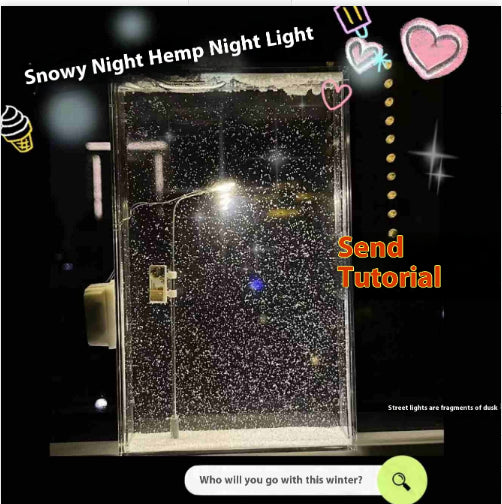 Magic Snowy Street Night Light DIY Christmas Village Ornament