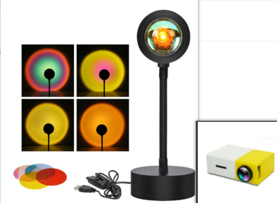 Sunset Projection Lamp Night Light for Wall Decoration, 20 Styles