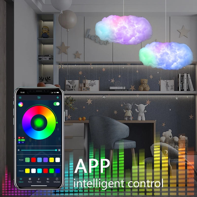 USB Cloud Light With App Control And Music Sync Lightning Effect