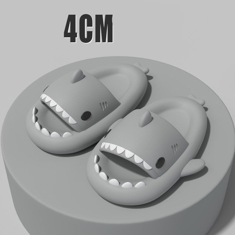 Cartoon Shark Slippers For Women And Men, Soft Indoor Outdoor