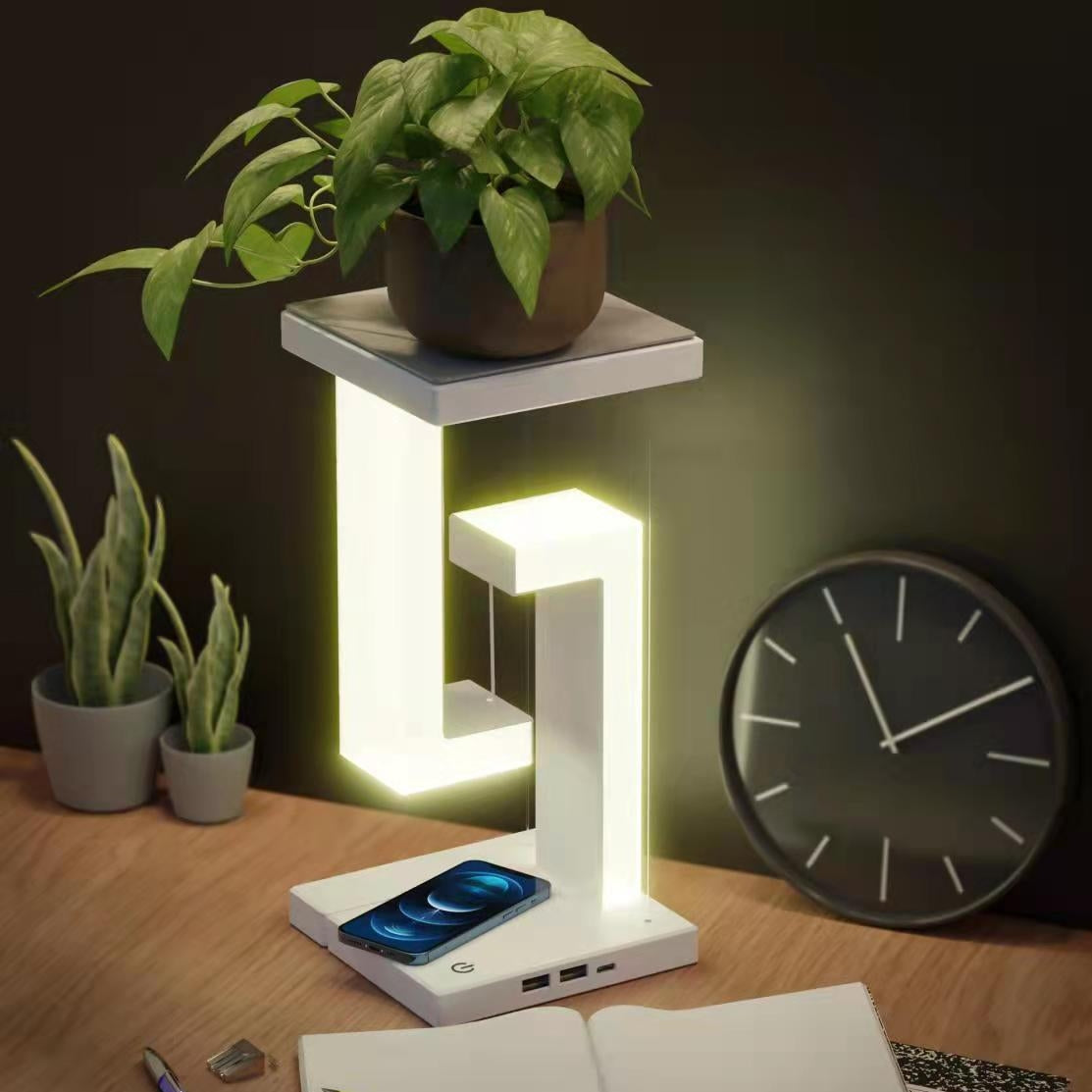 Wireless Charging Floating Table Lamp With Balance Light