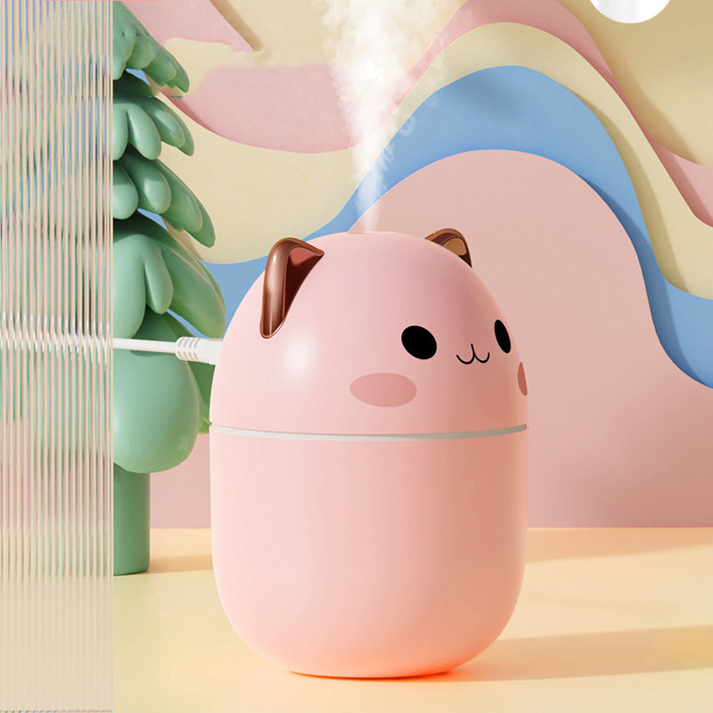 Cute Cat Ultra-Silent USB Air Humidifier for Bedroom, Office and Car