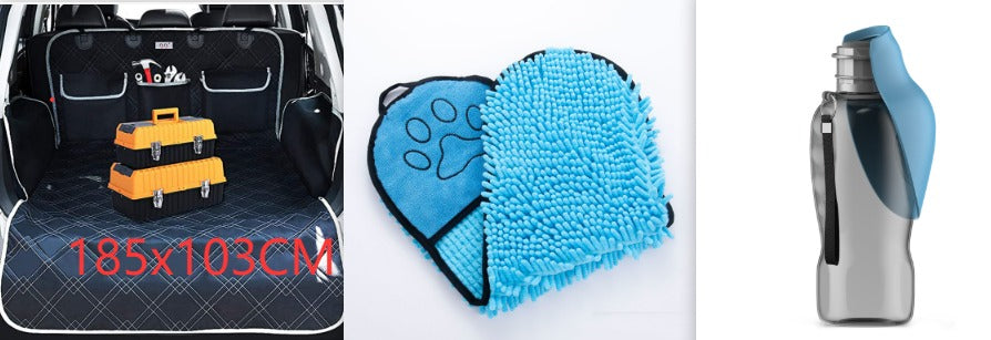 800ml Foldable Dog Water Bottle with Built-In Drinking Bowl