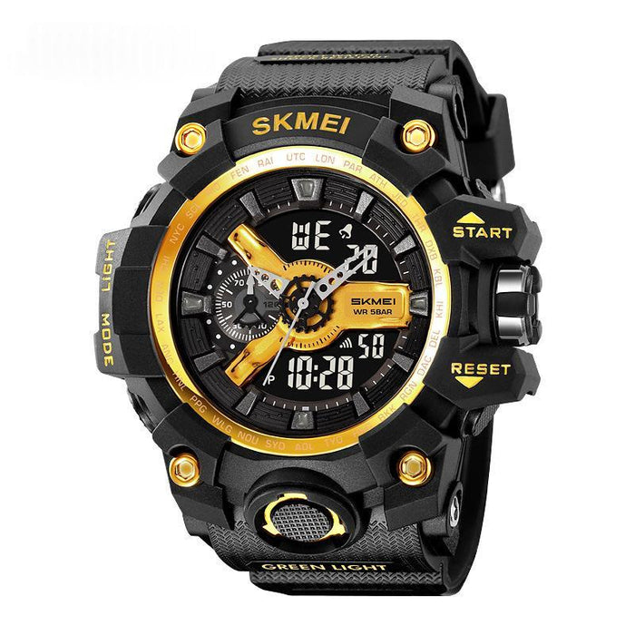 Montre numérique de sport et de plein air pour homme, camouflage et noire