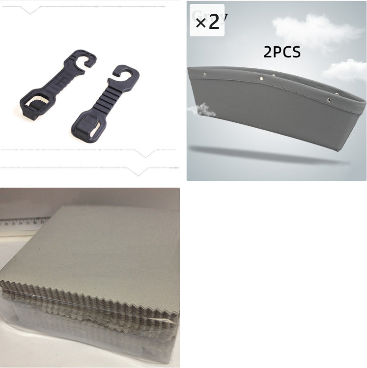 PU Leather Car Seat Gap Organiser Box for Phones, Keys and Cards