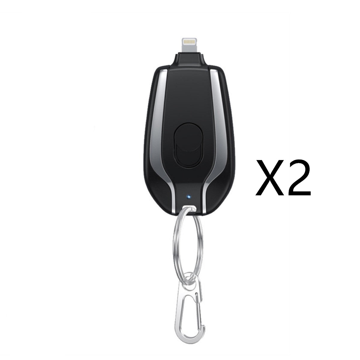 1500mAh Mini Keychain Power Bank With Type-C, Ultra Compact