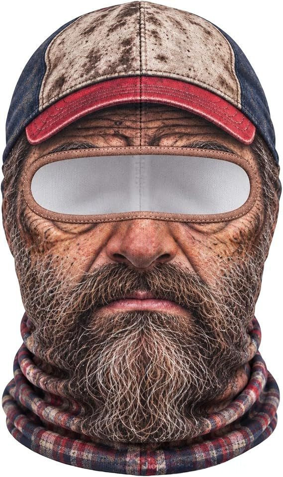 Realistic Winter Balaclava Face Mask, Windproof Fun Costume