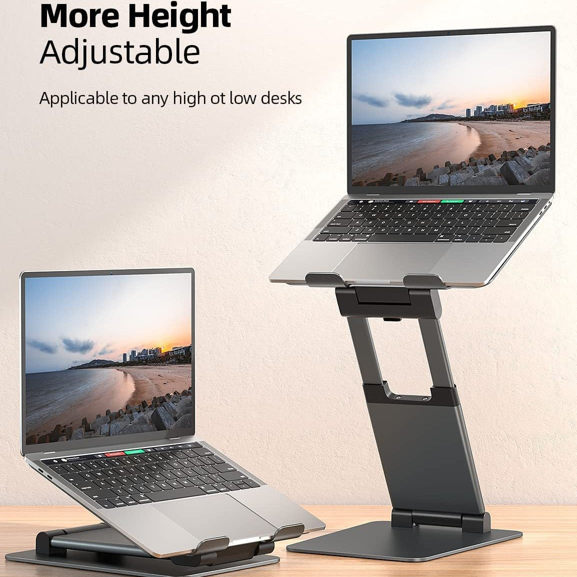 Aluminium Alloy Laptop Stand, Adjustable Desktop Notebook Bracket