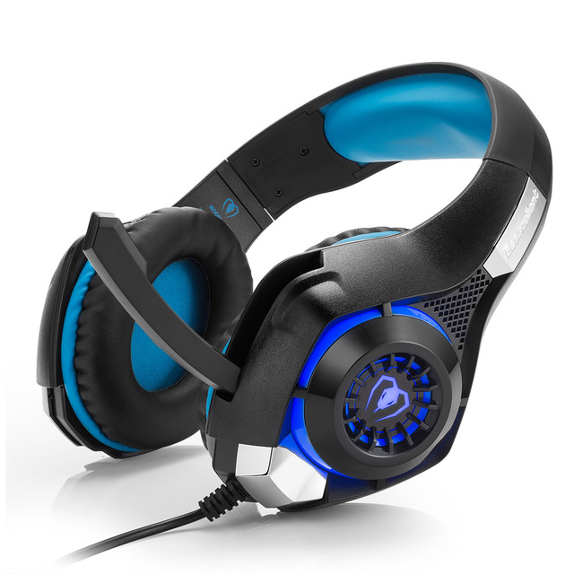 Gaming Headset with Mic, Deep Bass Stereo and LED Lights