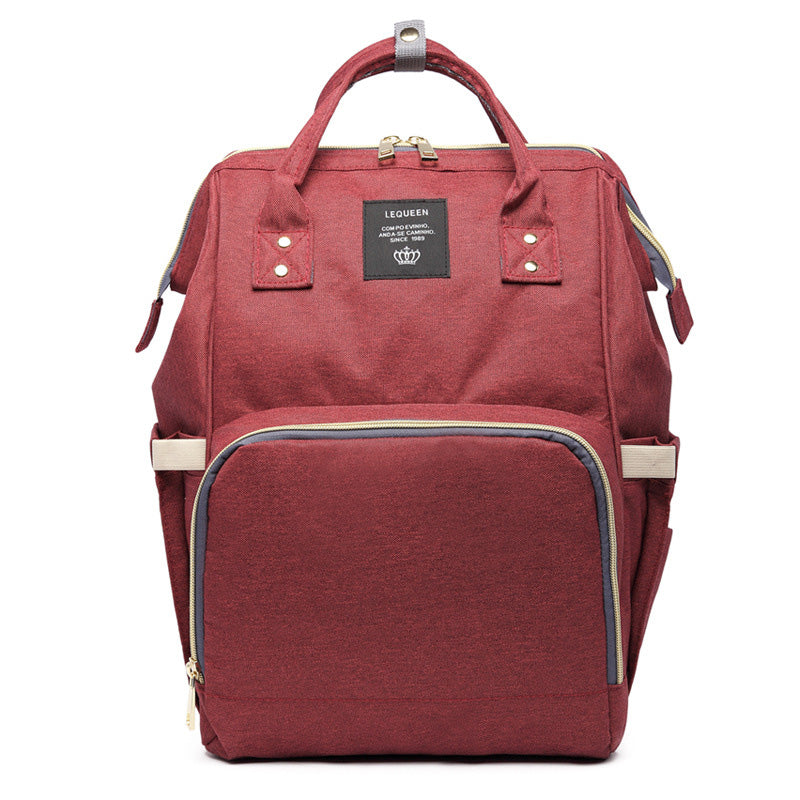 Large Capacity Mummy Nappy Bag with Bottle Pockets