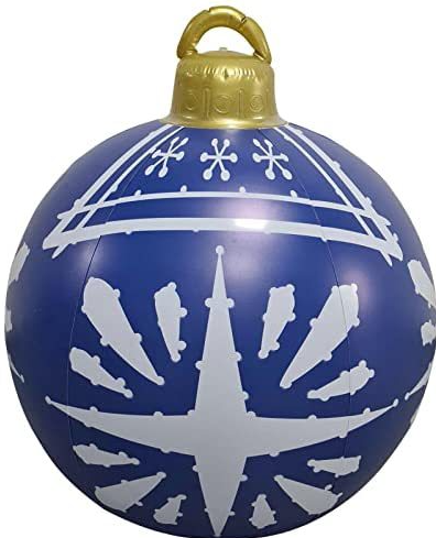 60cm Outdoor Inflatable Christmas Ornament Ball in PVC