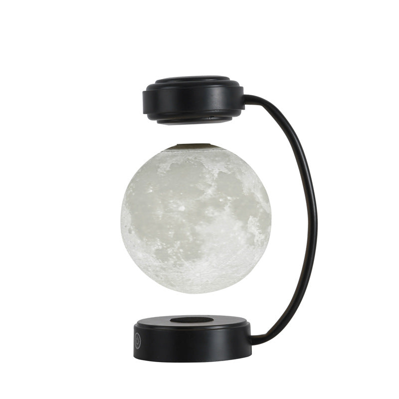 3D Magnetic Levitating Moon Lamp With Rotating Floating Ball