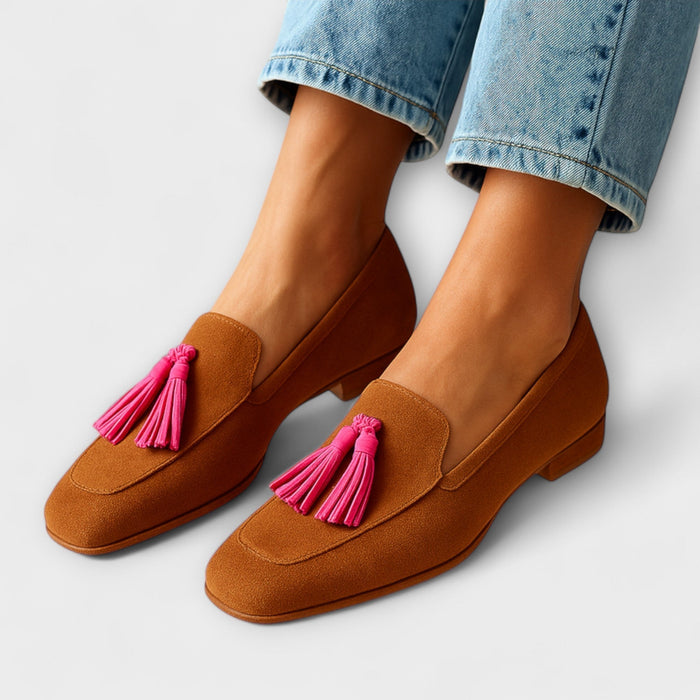 Rosie | Mocassins casuais com borlas sem atacadores