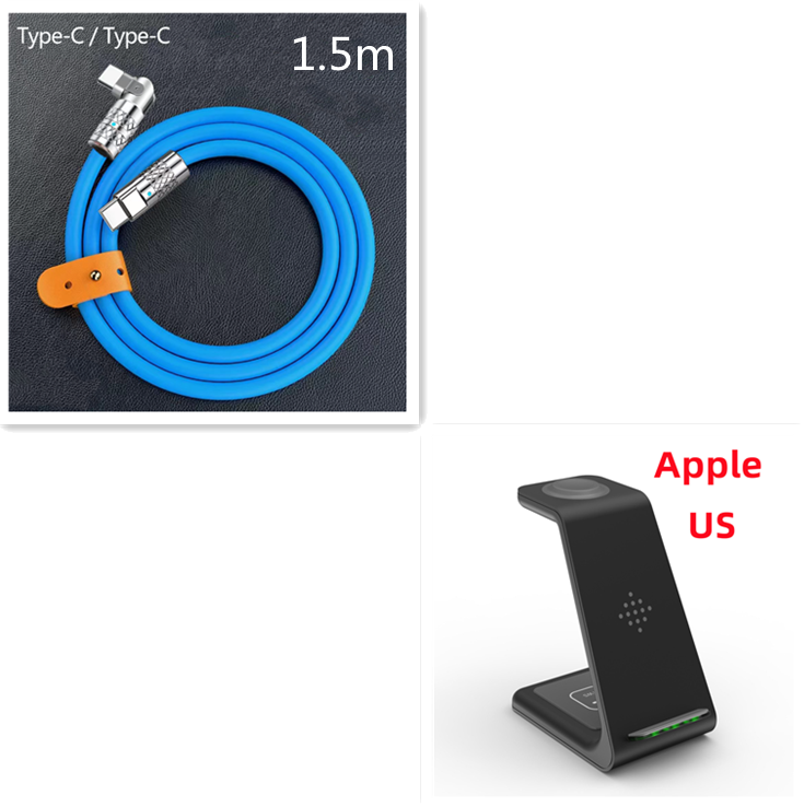 3-in-1 Wireless Charging Station Stand for Phones, Watch and Earbuds