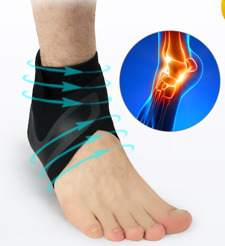 Adjustable Ankle Support Sleeve For Running, Gym And Sports