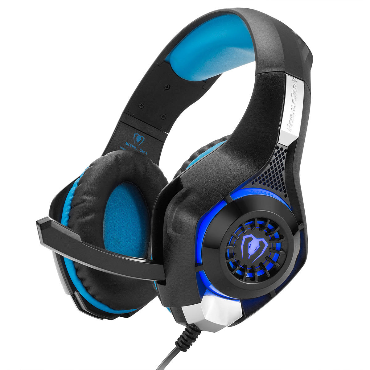 Gaming Headset with Mic, Deep Bass Stereo and LED Lights