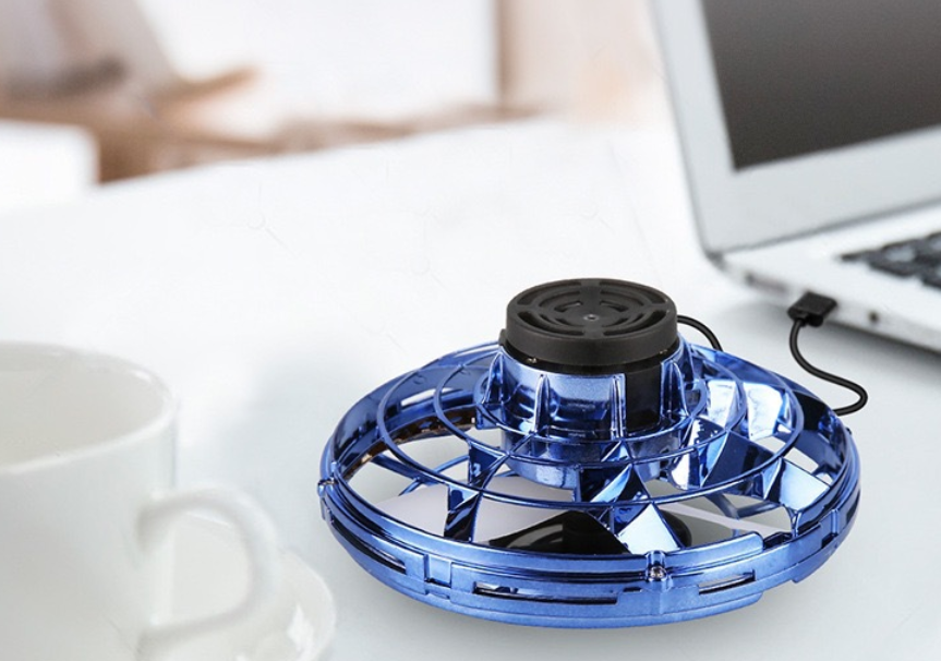Mini Fingertip Gyro Drone Toy With LED Lights, Spinner Flyer