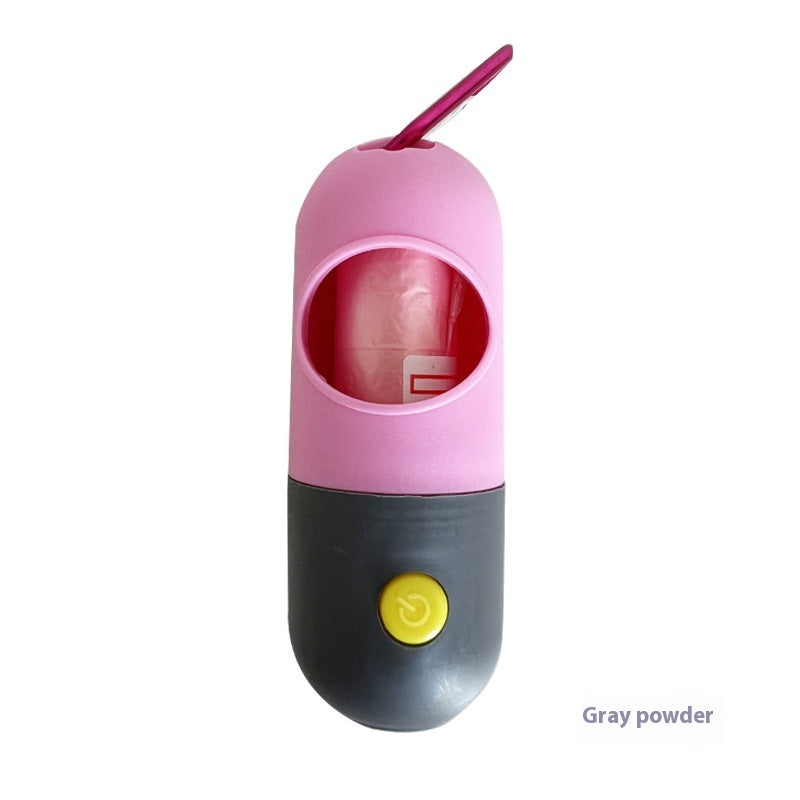 LED Light Pet Waste Bag Dispenser with Bags for Dogs and Cats