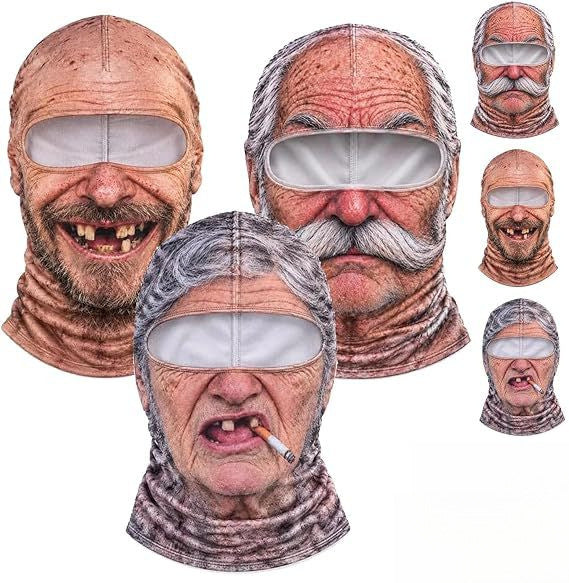 Realistic Winter Balaclava Face Mask, Windproof Fun Costume