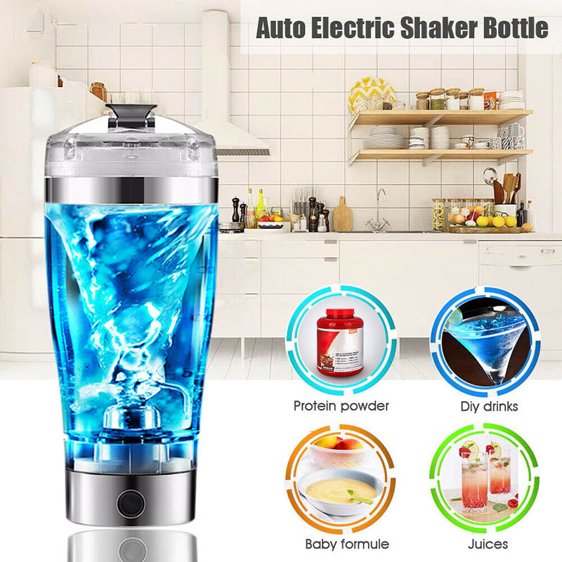 Electric Protein Shaker Bottle, USB Rechargeable Stirring Cup