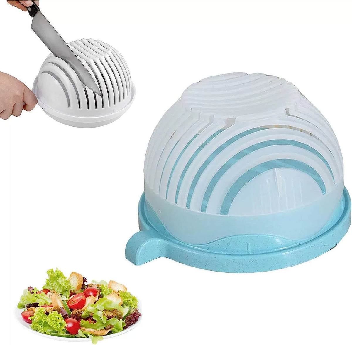 Creative Salad Cutter for Fruit and Vegetables, Easy Kitchen Prep