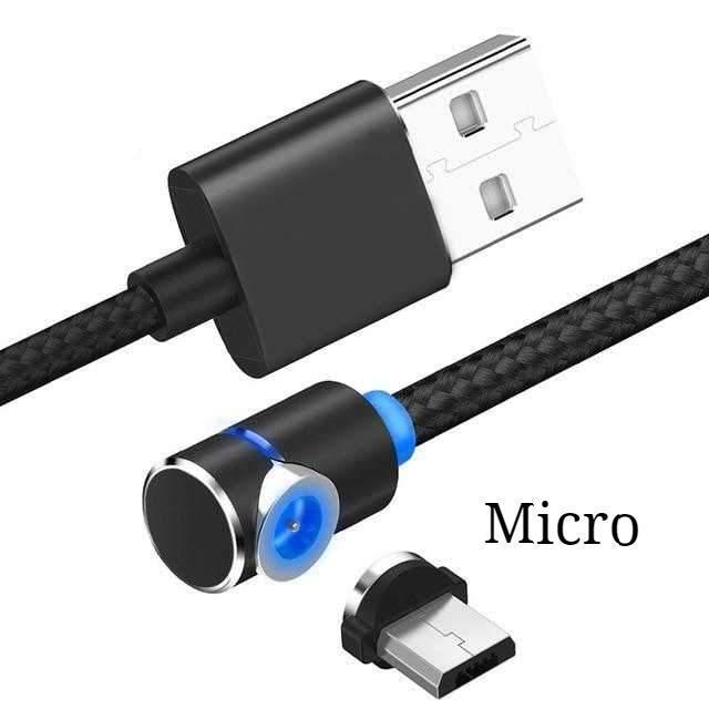 LED Magnetic Charging Cable with USB and Type C in Many Options