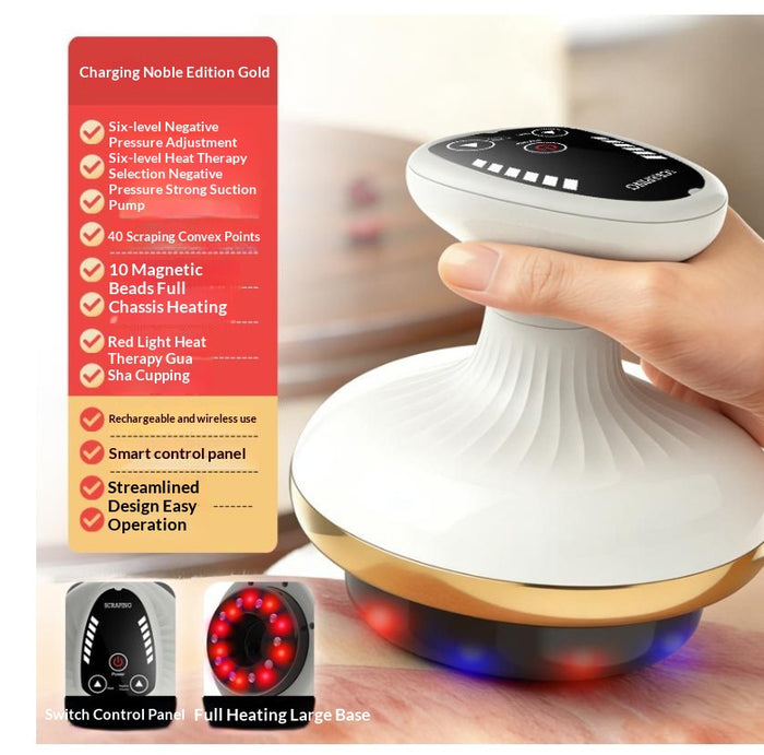 Electric Gua Sha Board Massager with Cupping and Meridian Brush