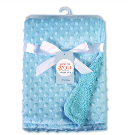 Soft Polka Dot Baby Blanket, Newborn Swaddle Wrap Envelope