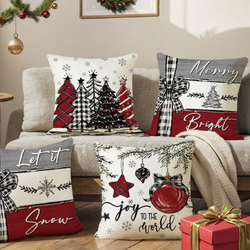 Merry Christmas Cushion Covers for Sofa and Home Decor