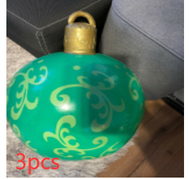 60cm Outdoor Inflatable Christmas Ornament Ball in PVC