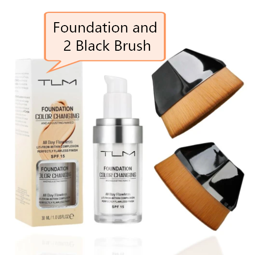 Colour-Changing Liquid Foundation and Concealer Makeup Set