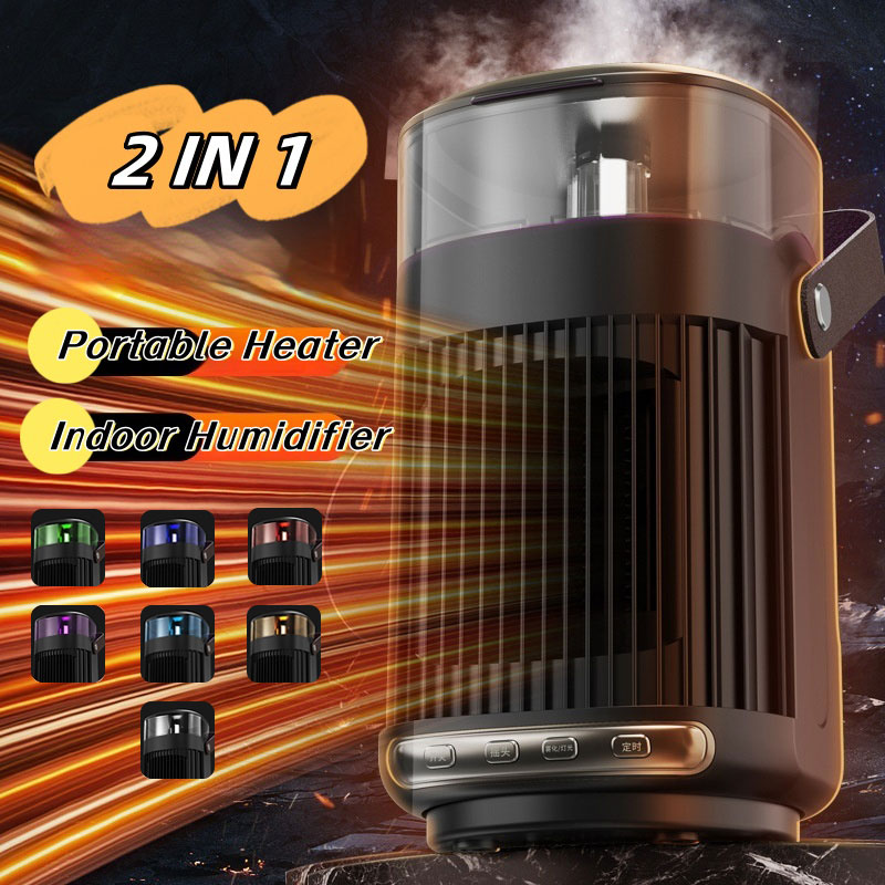 2-in-1 Portable Room Heater and Humidifier, High Power