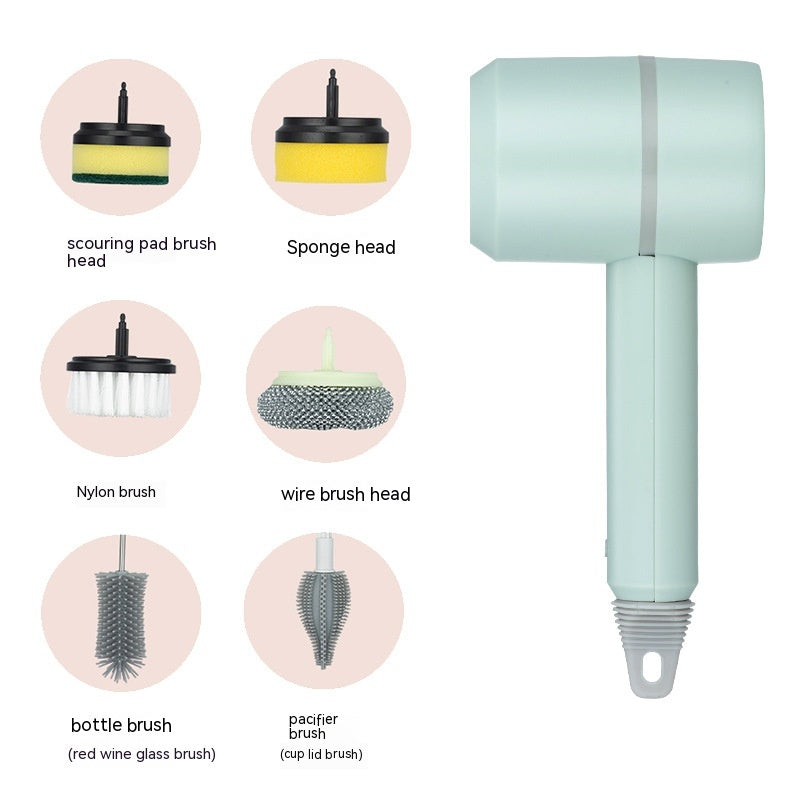 Cordless Electric Cleaning Brush For Dishes, Bathtub And Tiles